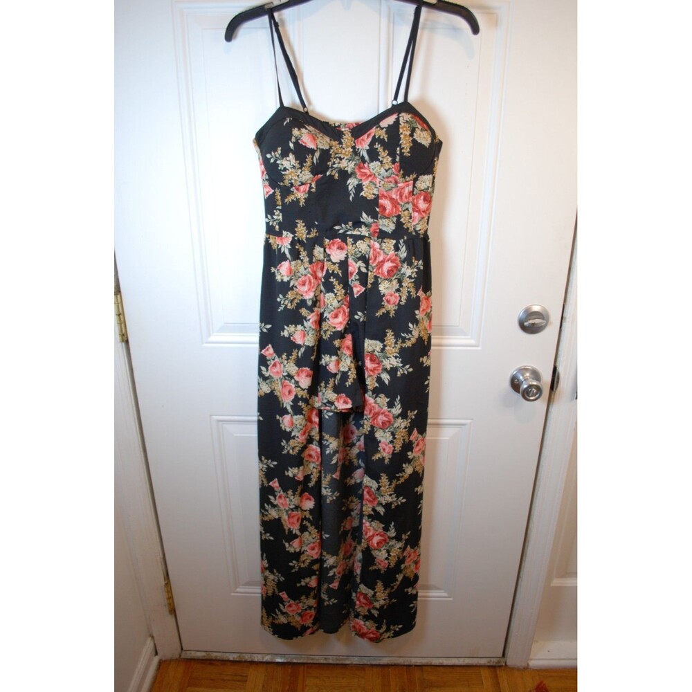 Band of Gypsies Free People Women Floral Shorts Jumpsuit Romper Medium Festival